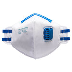 P251 - FFP2 Faltbare Feinstaubmaske mit Ventil Weiss - arbeitskleidung-gmbh