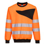 Portwest PW2 Hi-Vis Crew Neck Sweatshirt