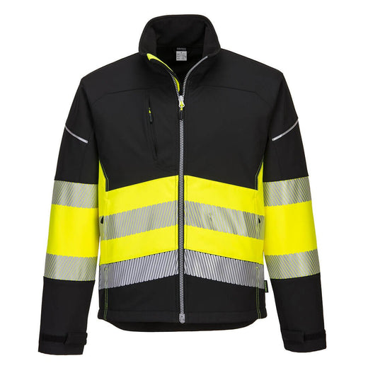 PW3 Hi-Vis Class 1 Softshell Jacket (3L) - arbeitskleidung-gmbh