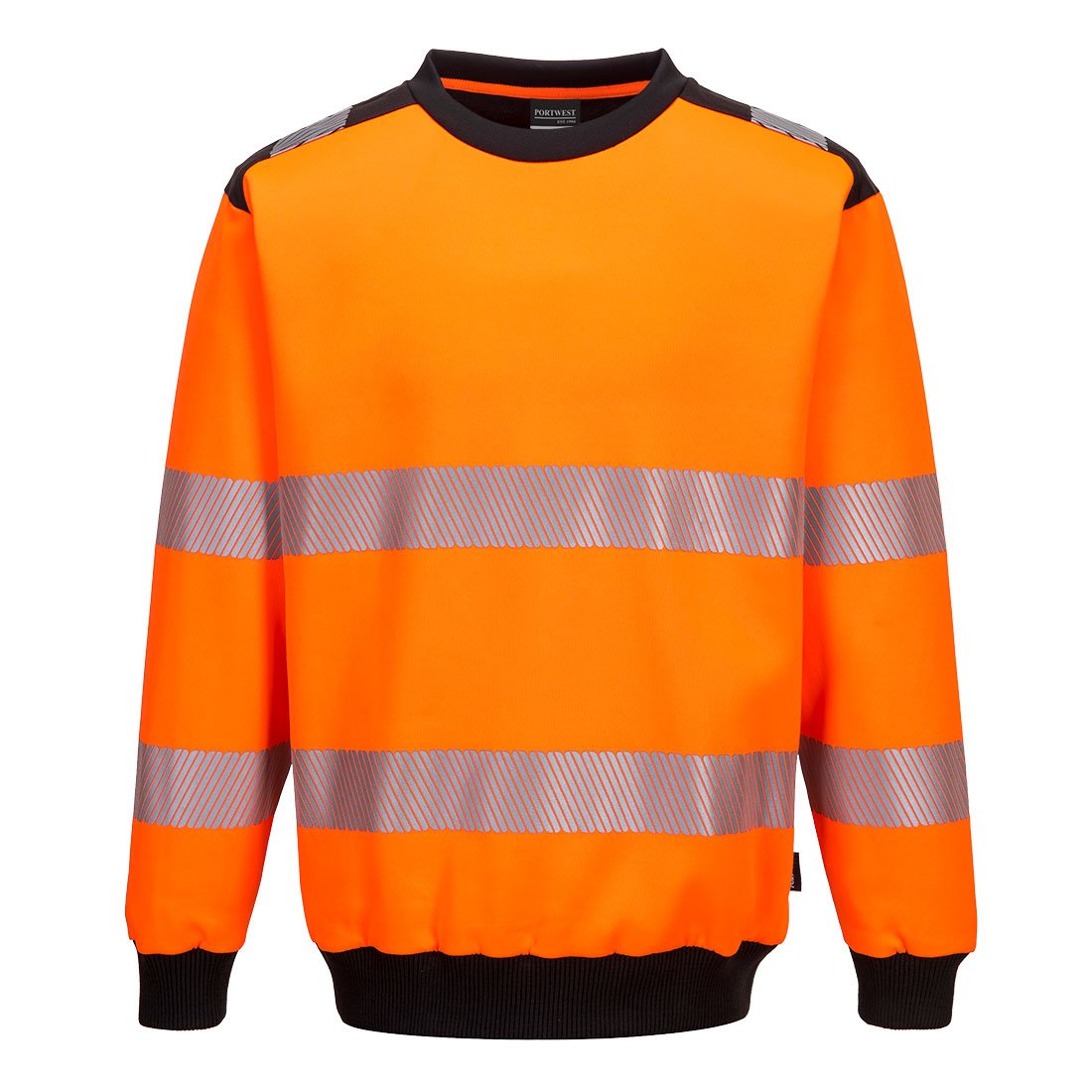 PW3 Hi-Vis Crew Neck Sweatshirt - arbeitskleidung-gmbh