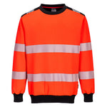 PW3 Hi-Vis Crew Neck Sweatshirt - arbeitskleidung-gmbh