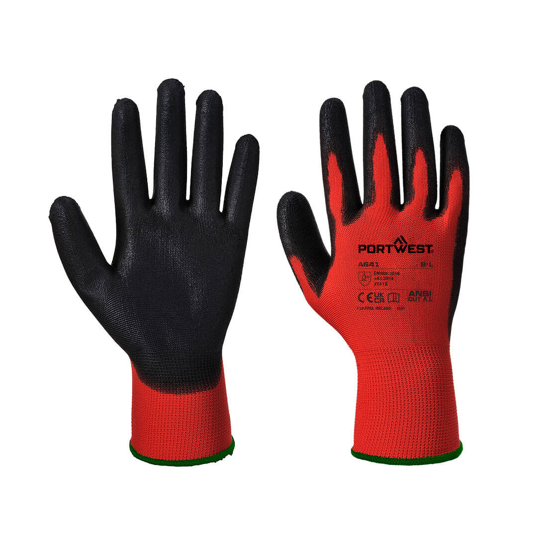 Rot PU-SCHAUM-HANDSCHUH - arbeitskleidung-gmbh