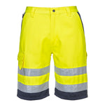 Warnschutz-Shorts aus Polyester-Baumwolle - arbeitskleidung-gmbh